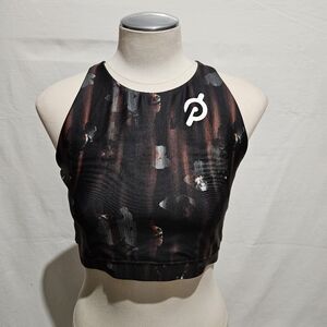 Peloton Show Up floral high neck sports bra Sz L